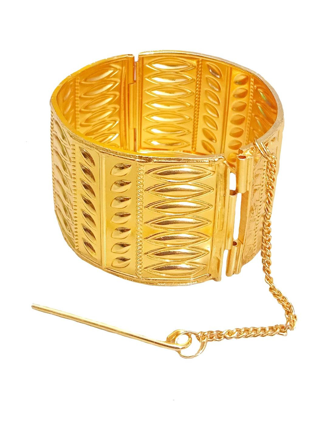Balaji Gold Copper Gold-Plated Axomiya Bangle