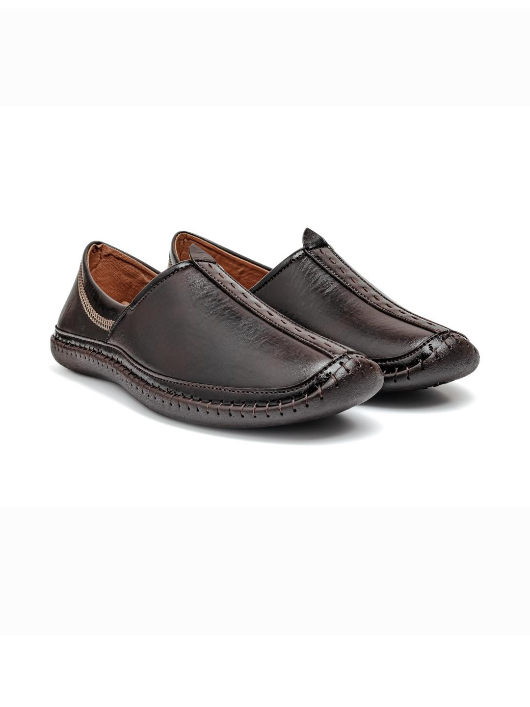Bold Bunny Men's Brown Leather Loafers