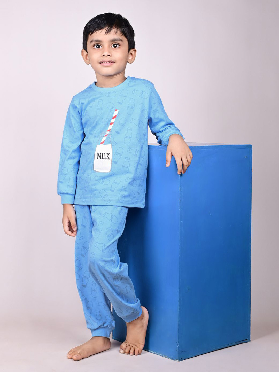 Dear to Dad Boys Printed T-shirt with Pyjamas Pure Cotton Night suit