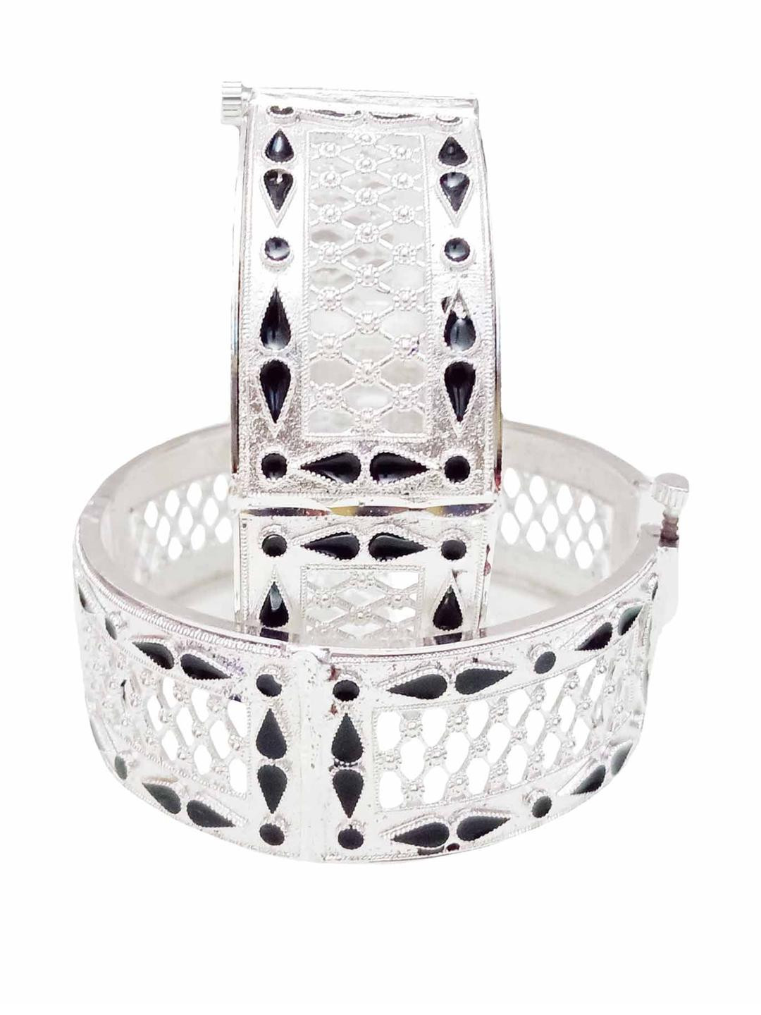 Balaji Gold Women Set Of 2 Silver-Plated Copper Bangle