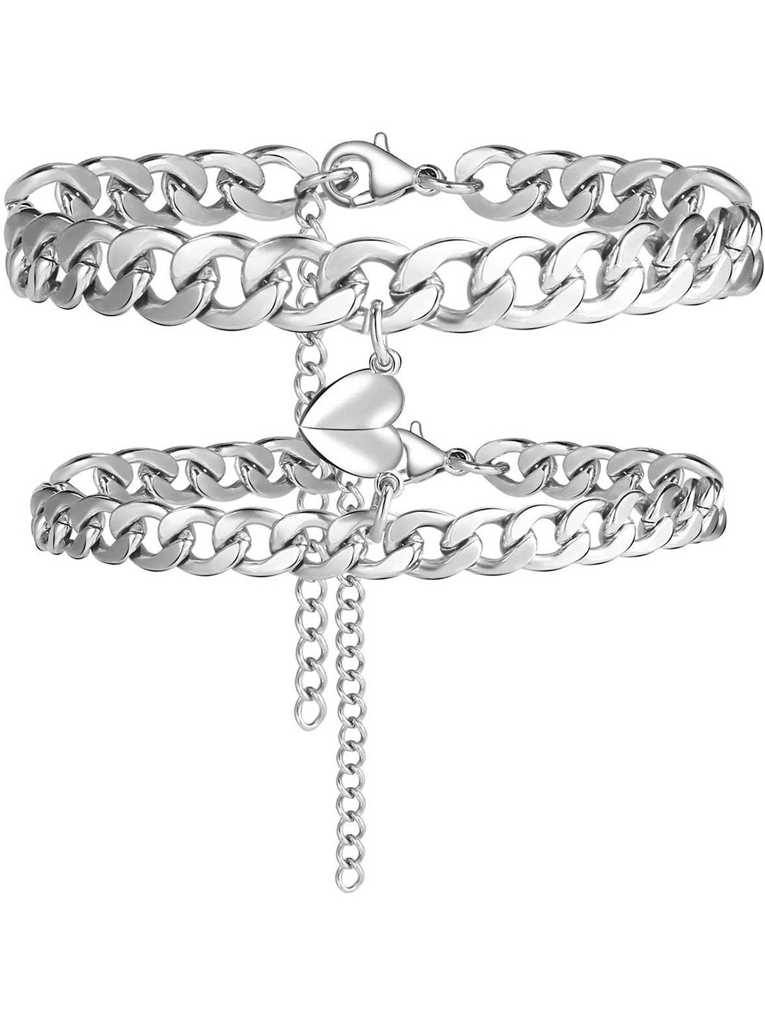 Ringzinnie Unisex Pack of 2 Dil Link Bracelet