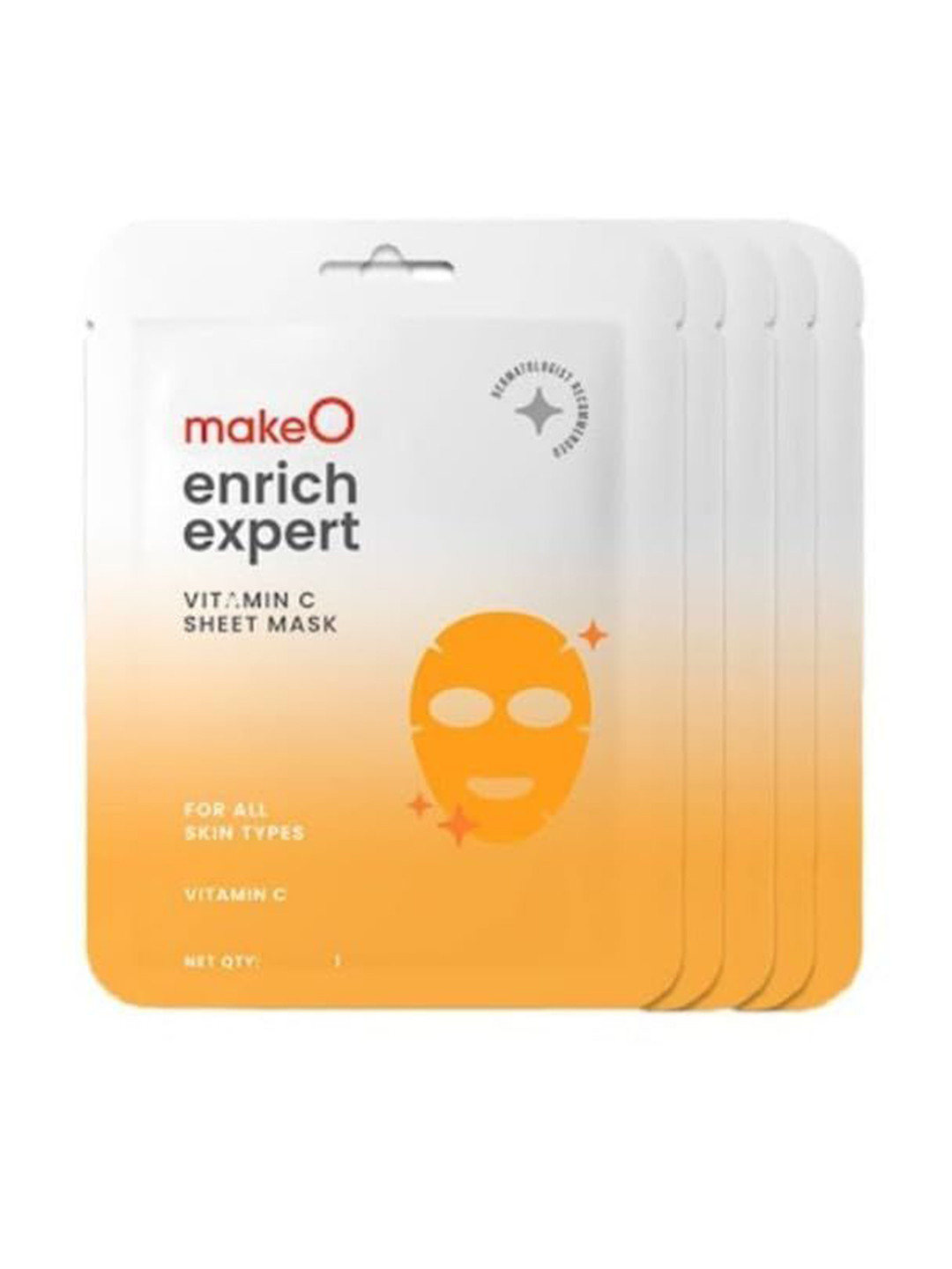 makeo Set Of 5 Enrich Expert Vitamin C Sheet Mask