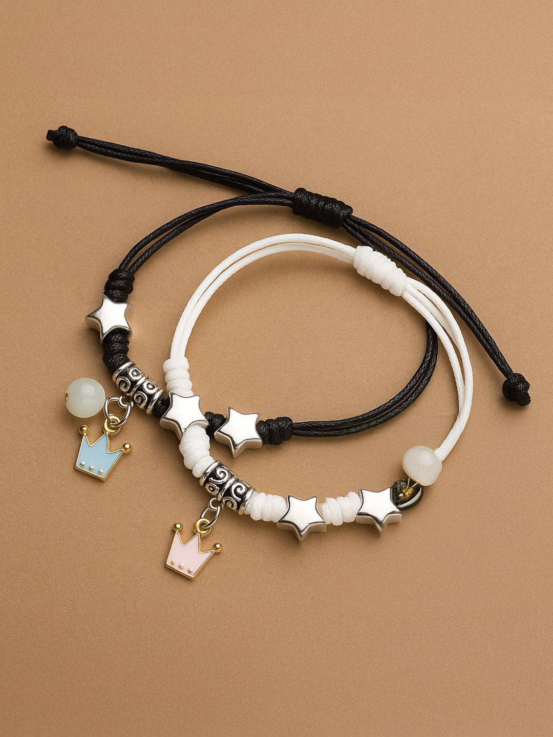 PASU FASHION Unisex Pack Of 2 Luminous Elasticated Bracelet