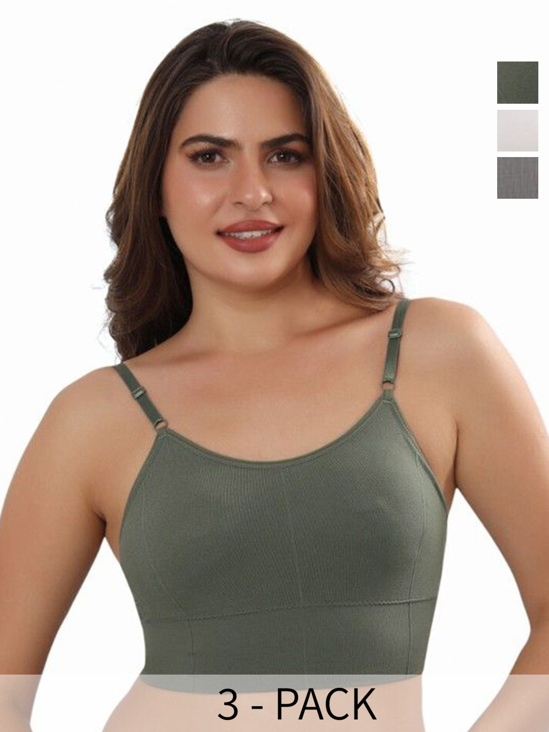 CALBONE Pack of 3 Maternity Bra All Day Comfort Full Coverage Lightly Padded