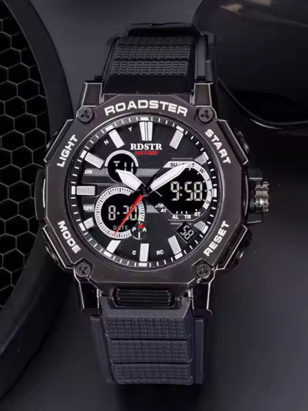 The Roadster Lifestyle Co Men Analogue & Digital Watches RDSTR-8047-BLACK