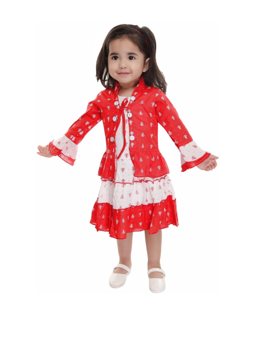 Smuktar garments Girls Red Dresses