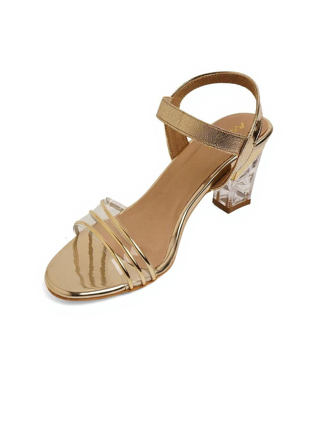 Kneetoes Women Glass Shine Heels