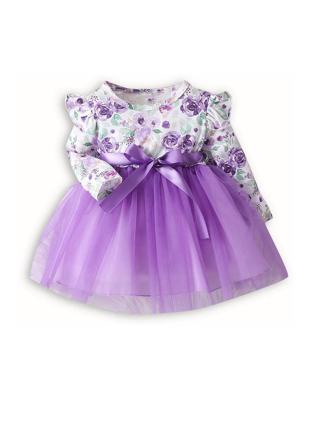 MAYARA FASHION Girls Purple Dresses