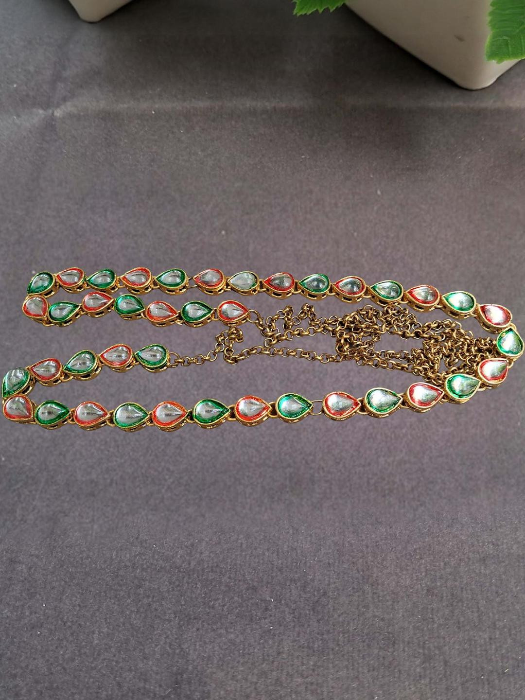 Vidhya Kangan Kundan Studded Waist Chain