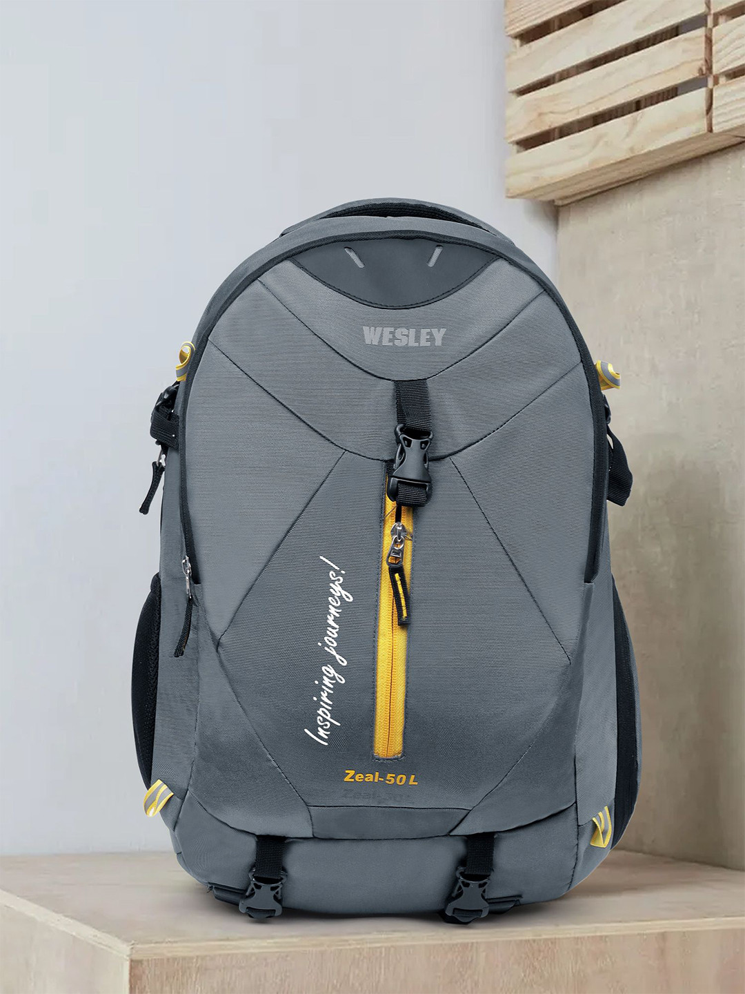 Wesley Unisex Solid Backpack