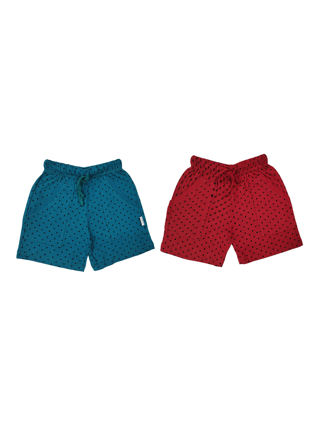 100LUCK Girls Pack Of 2 Printed Shorts