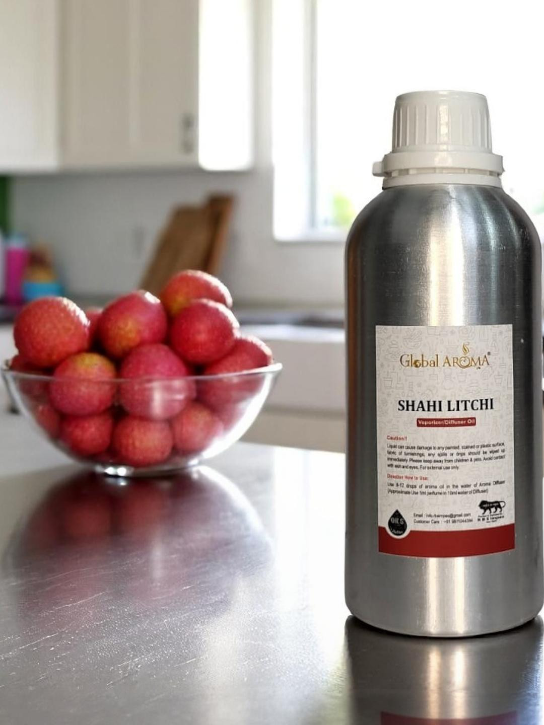 GLOBAL AROMA Shahi Litchi 1000ML Diffuser Oil