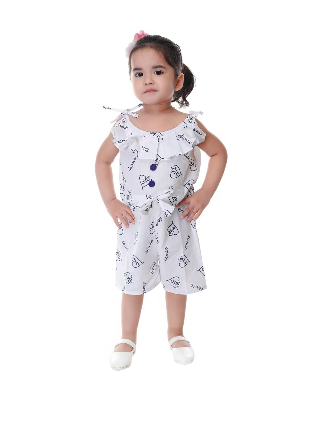 Smuktar garments Girls Blue Jumpsuit