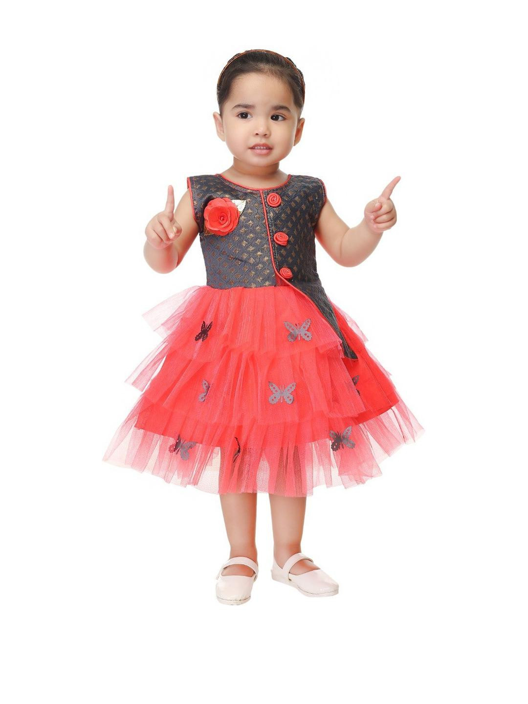 Smuktar garments Girls Red Dresses