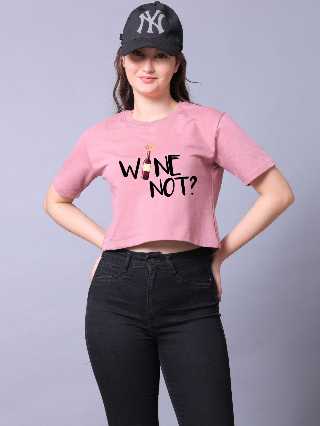 Lazy Lush Print Cotton Crop Top
