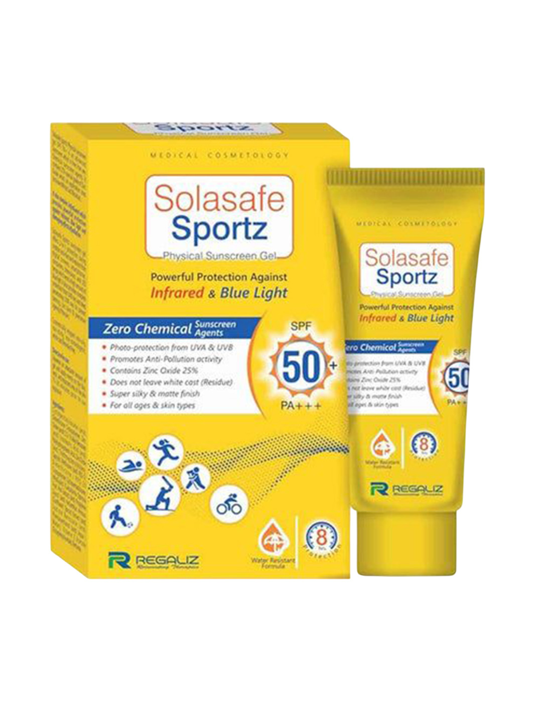 REGALIZ Solasafe Sportz Zinc Oxide Sunscreen SPF50 - 50 g