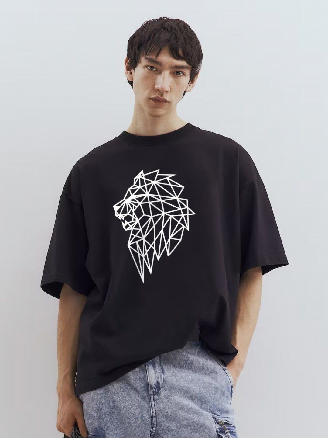 TOGS & TERRE Typography Printed Oversized Organic Cotton T-shirt