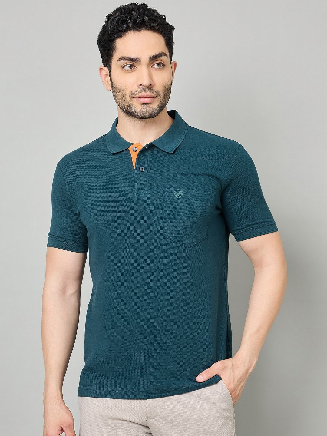 Duke Polo Collar Slim Fit Cotton T-shirt