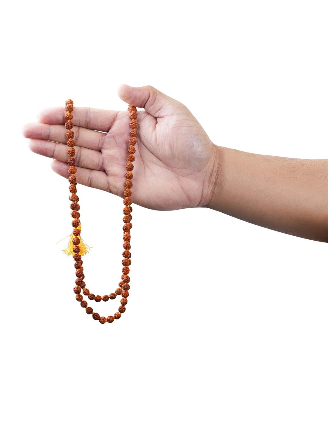 Gemsmantra Unisex 5 Mukhi Rudraksha Japa Mala