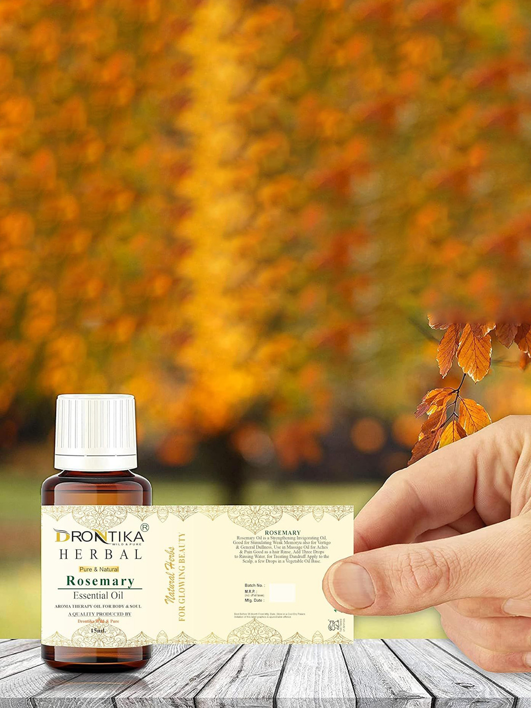 DRONTIKA Pure & Natural Rosemary Essential Oil - 15 ml