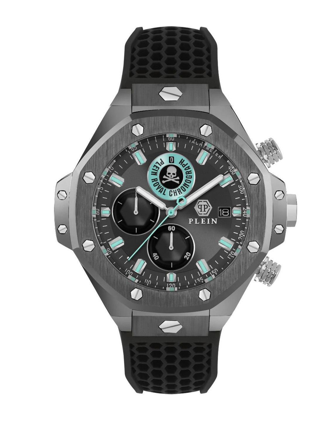 PHILIPP PLEIN Newness Men Brass Dial & Straps Analogue Chronograph Watch PWLFA0125