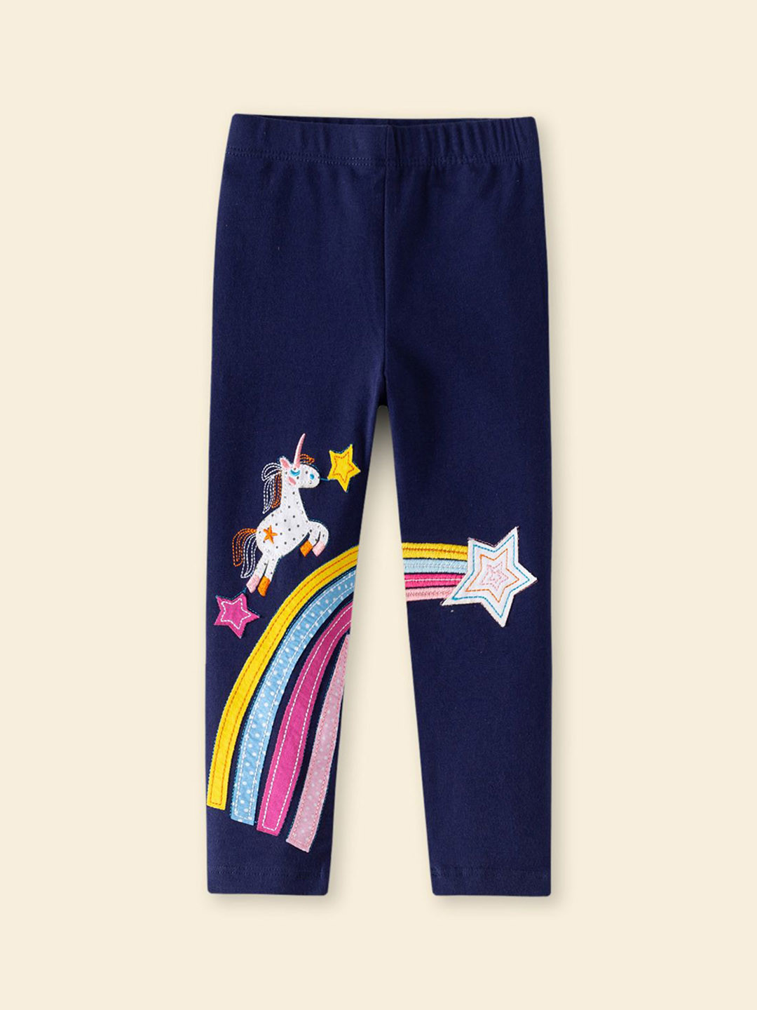 INCLUD Girls Unicorn Patchwork Ankle Length Leggings
