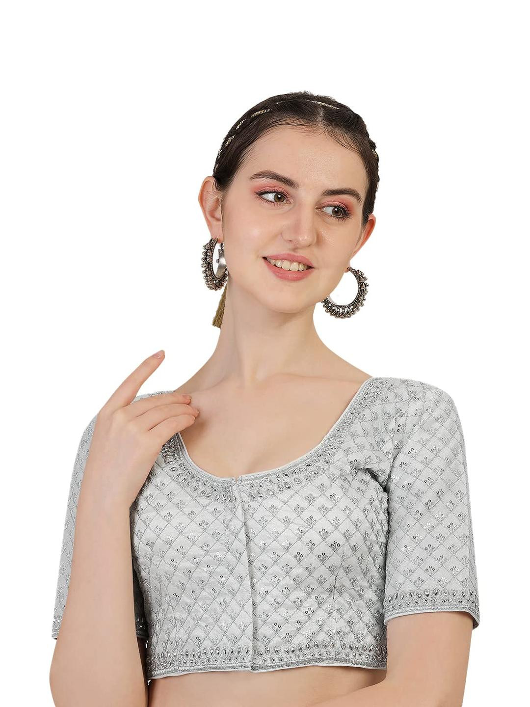 RAGHUVEER CREATION Embroidered Velvet Blouse