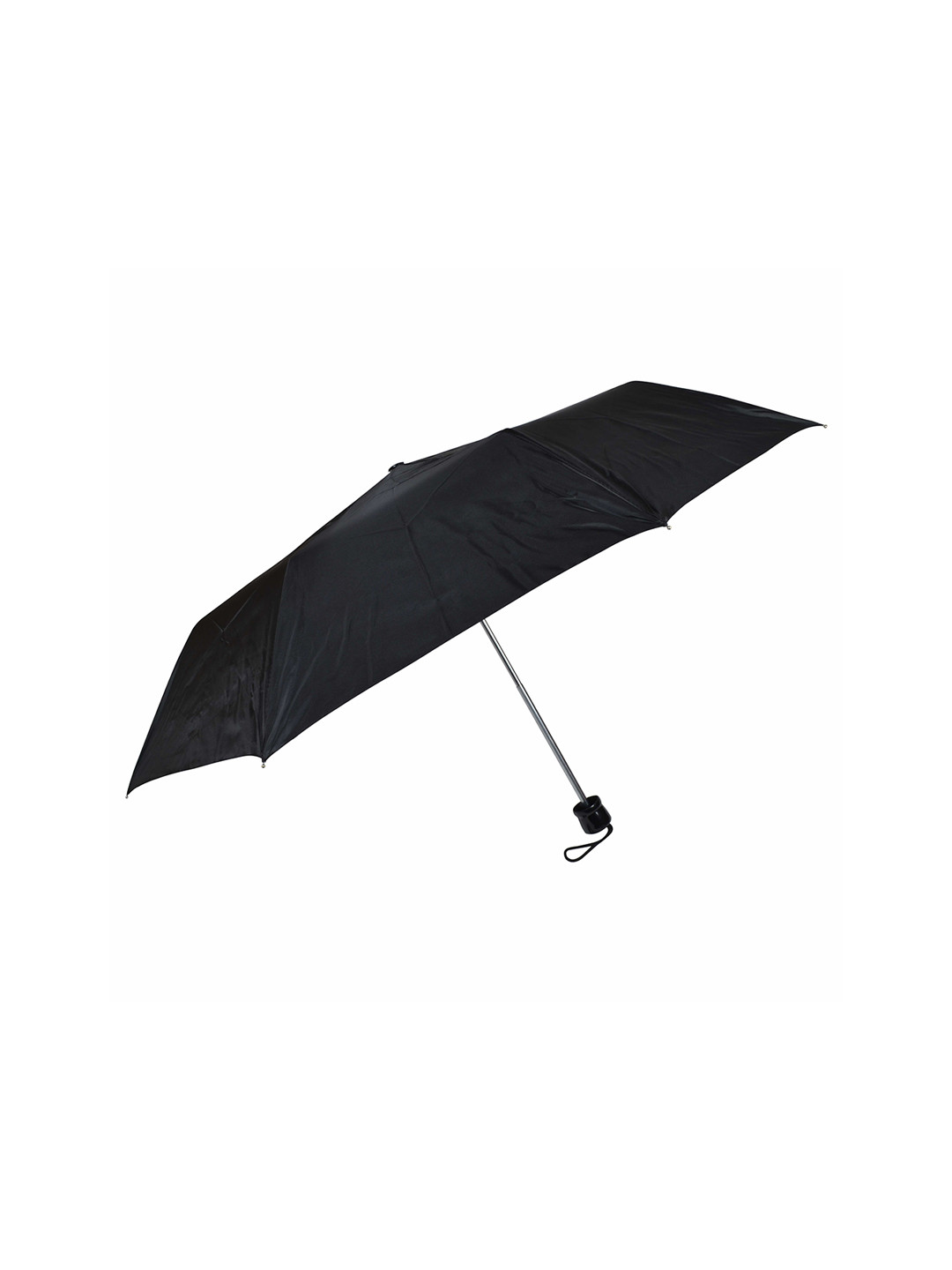 FENDO Black Manual 3 Fold Hand Open Umbrella