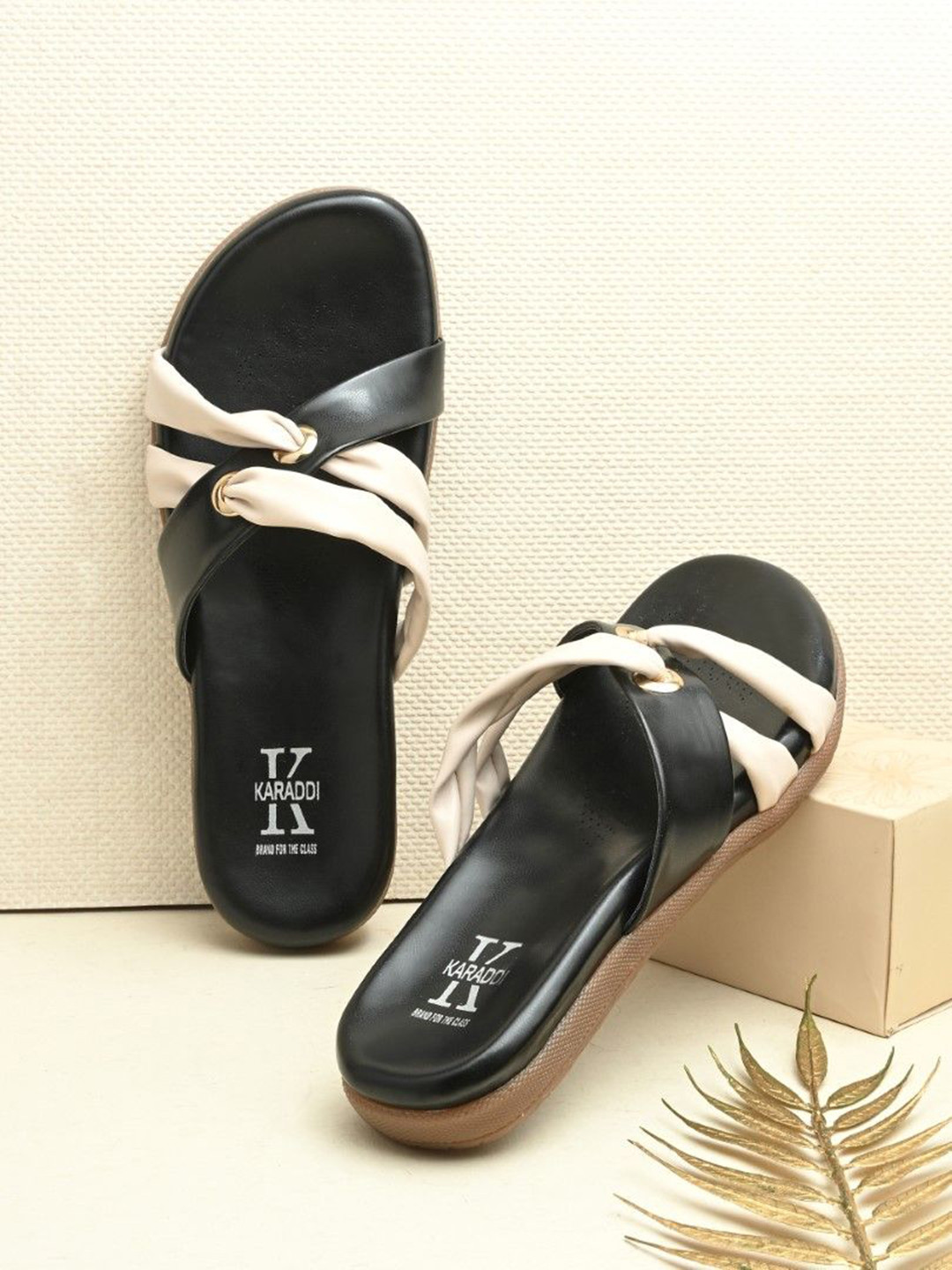 KARADDI Women Open Toe Casual Flats