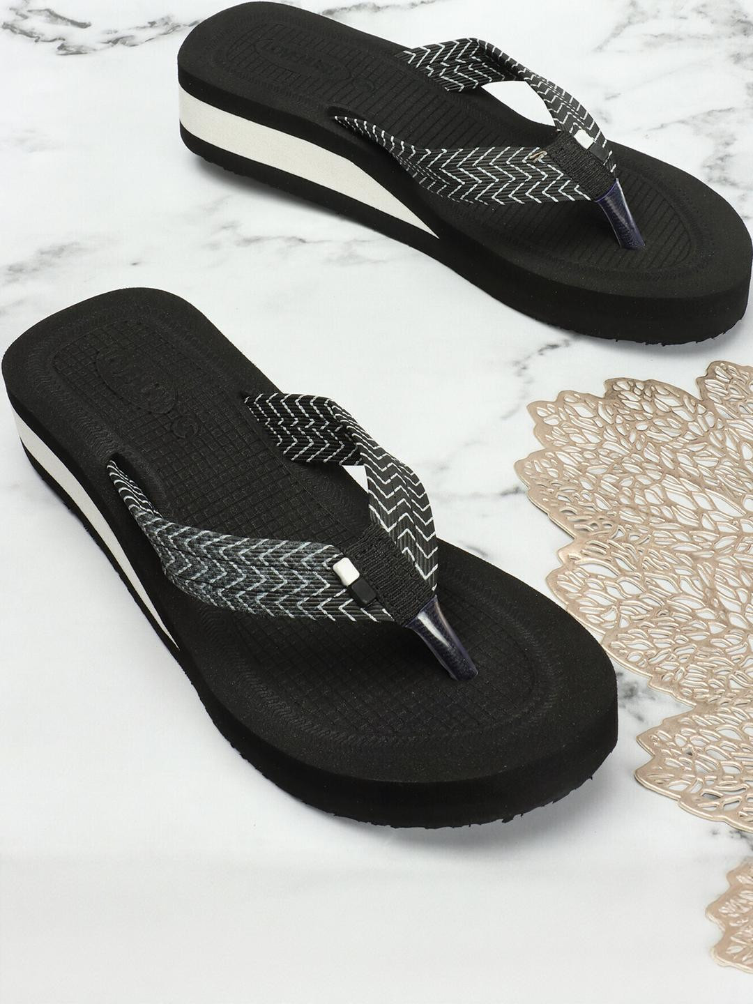 LOVEHUSH Women's EVA Black Slip-On