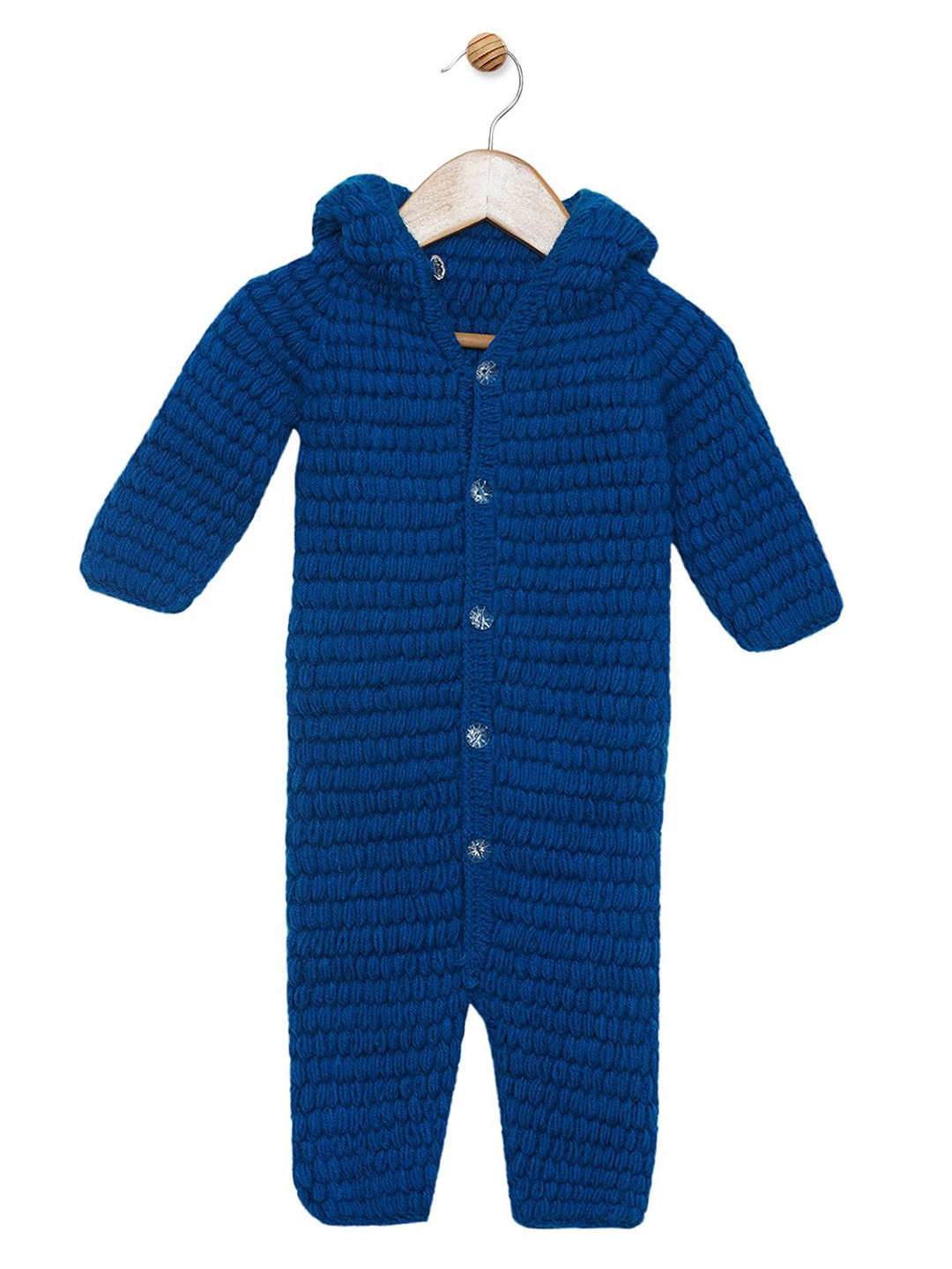 LITTLE CROCHE CREATIONS Boys Self Design Basic Jumpsuit