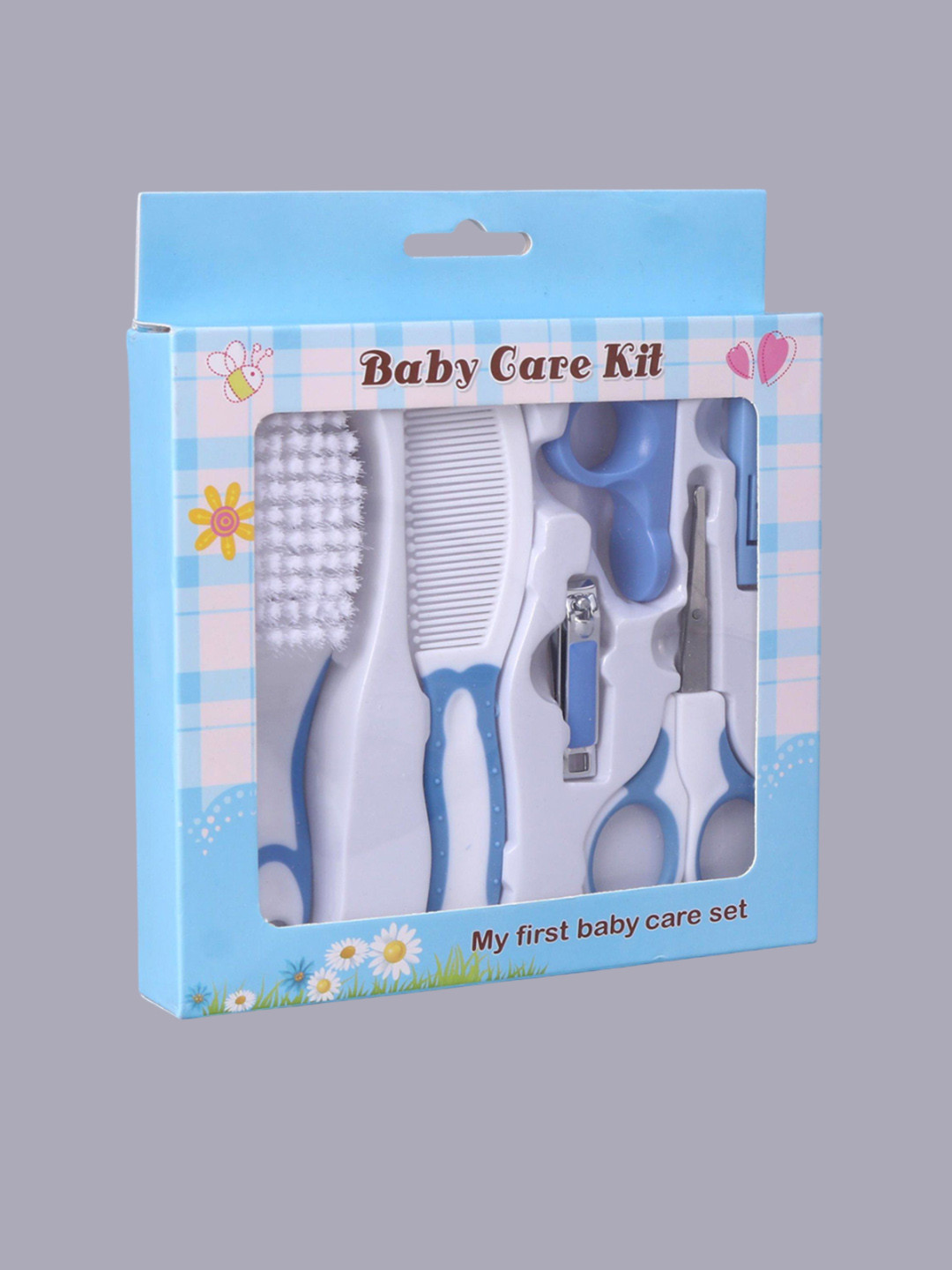 Joy Buzz Unisex Infants Stainless Steel 6 Pieces Baby Nail Grooming Care Kit