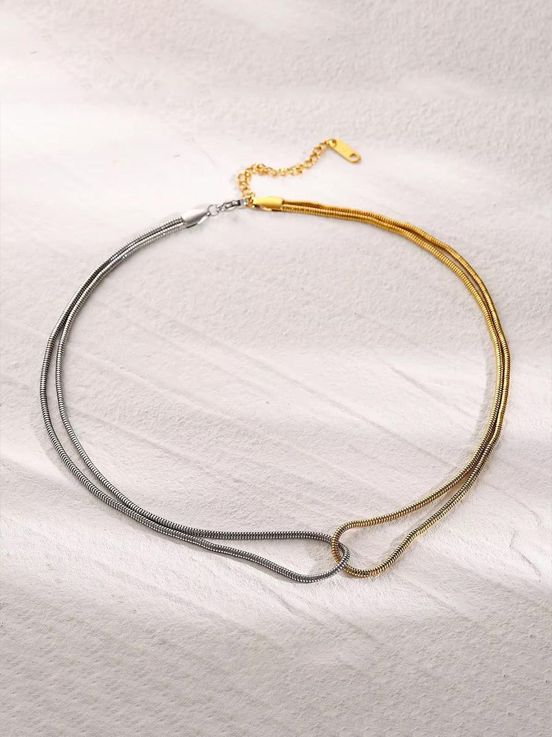 THEPANDASTOREE 18K Gold Plated Swirl Stud Earrings with Pearl Beads