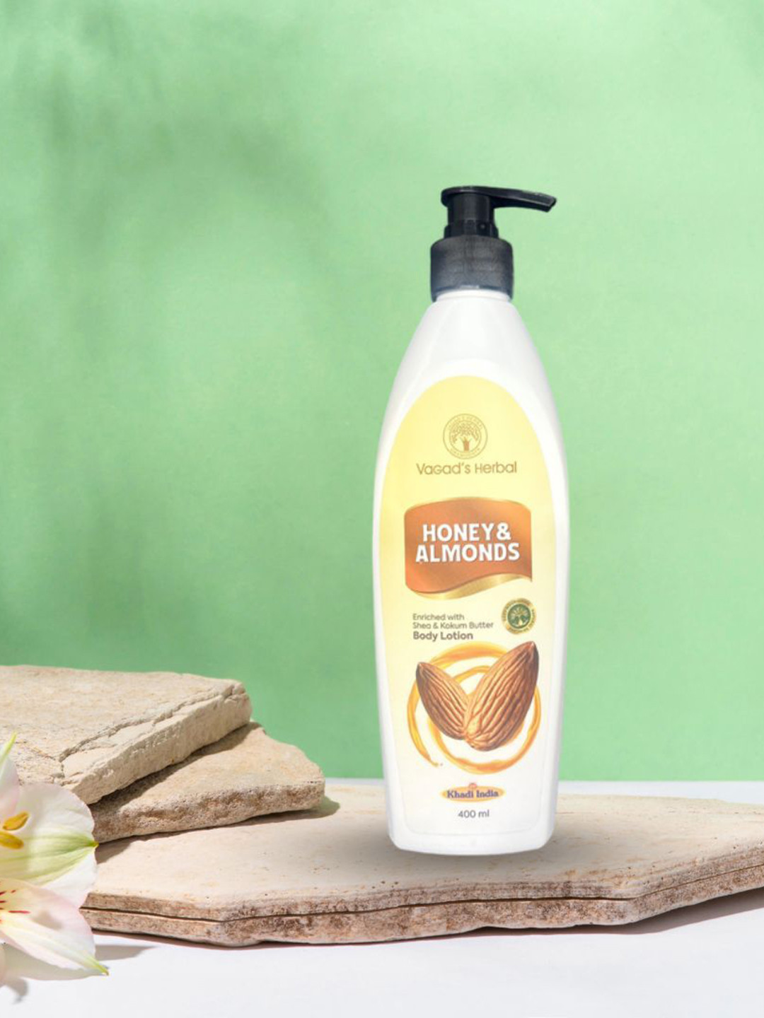 Vagads Herbal Honey & Almond Body Lotion - 400 ml