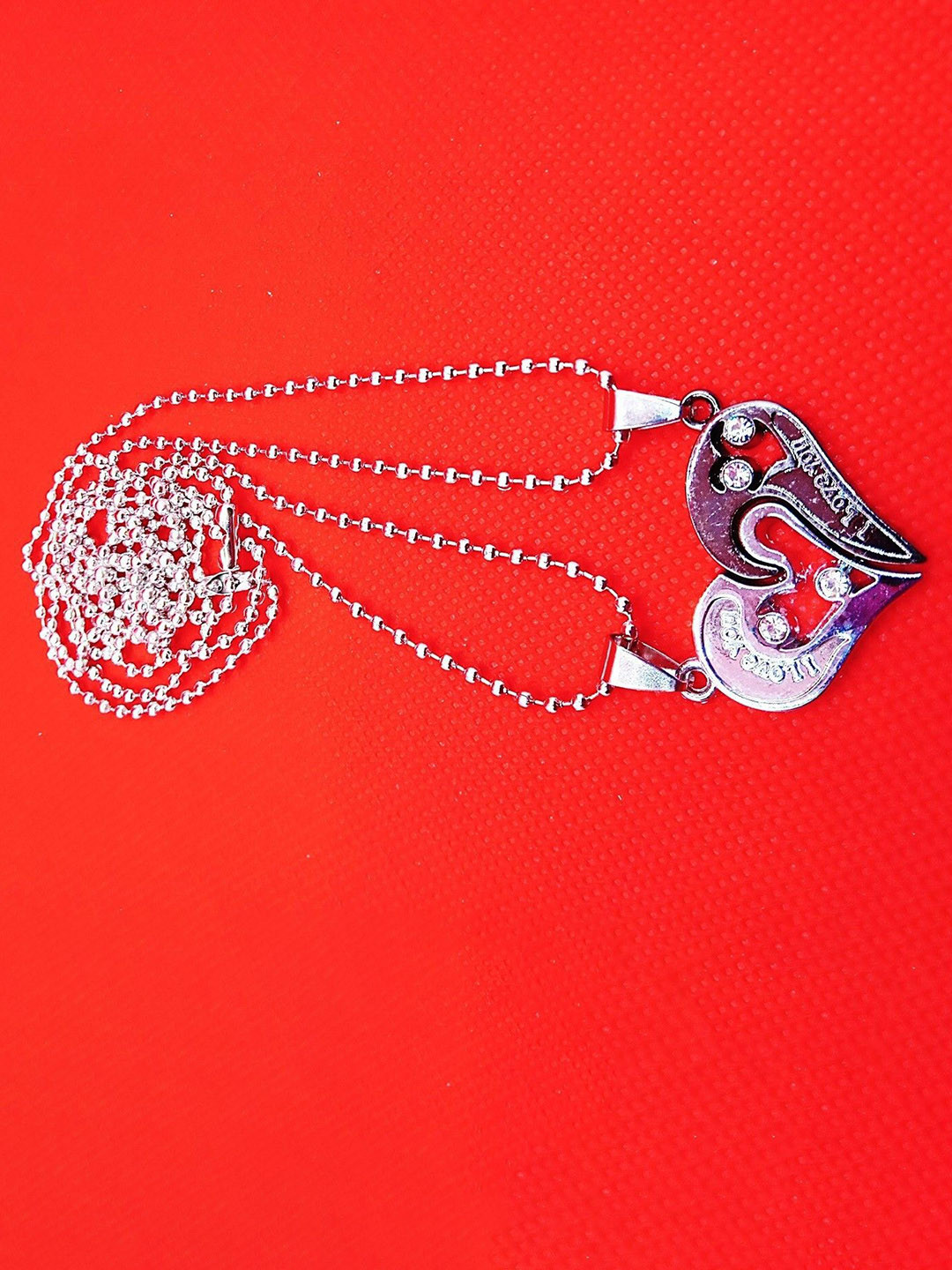 J.S ENTERPRISES Teeragaj Unisex Western Heart Shaped Pendants with Chains