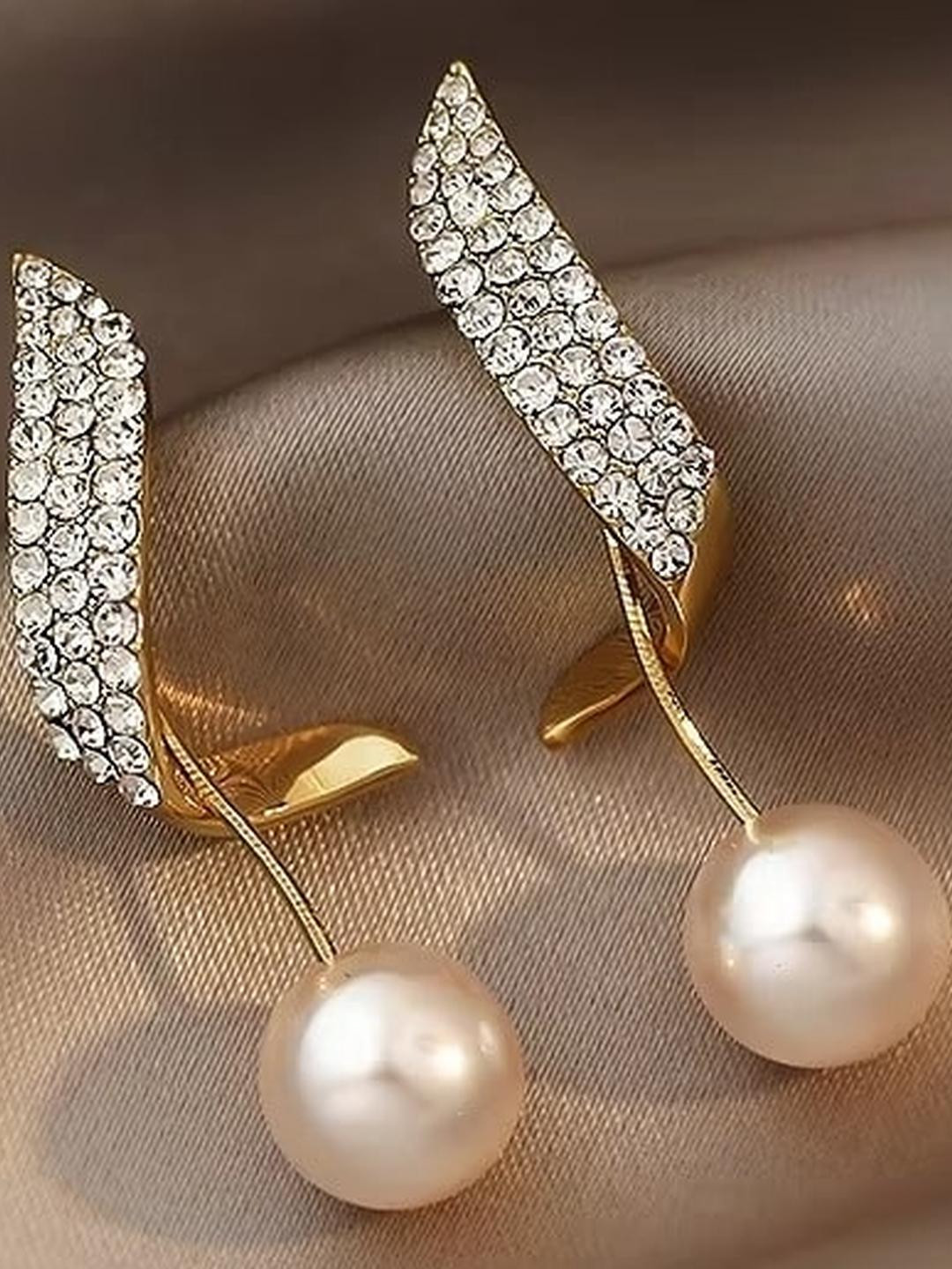 Tiso Contemporary Stone & S Shape Design Earrings