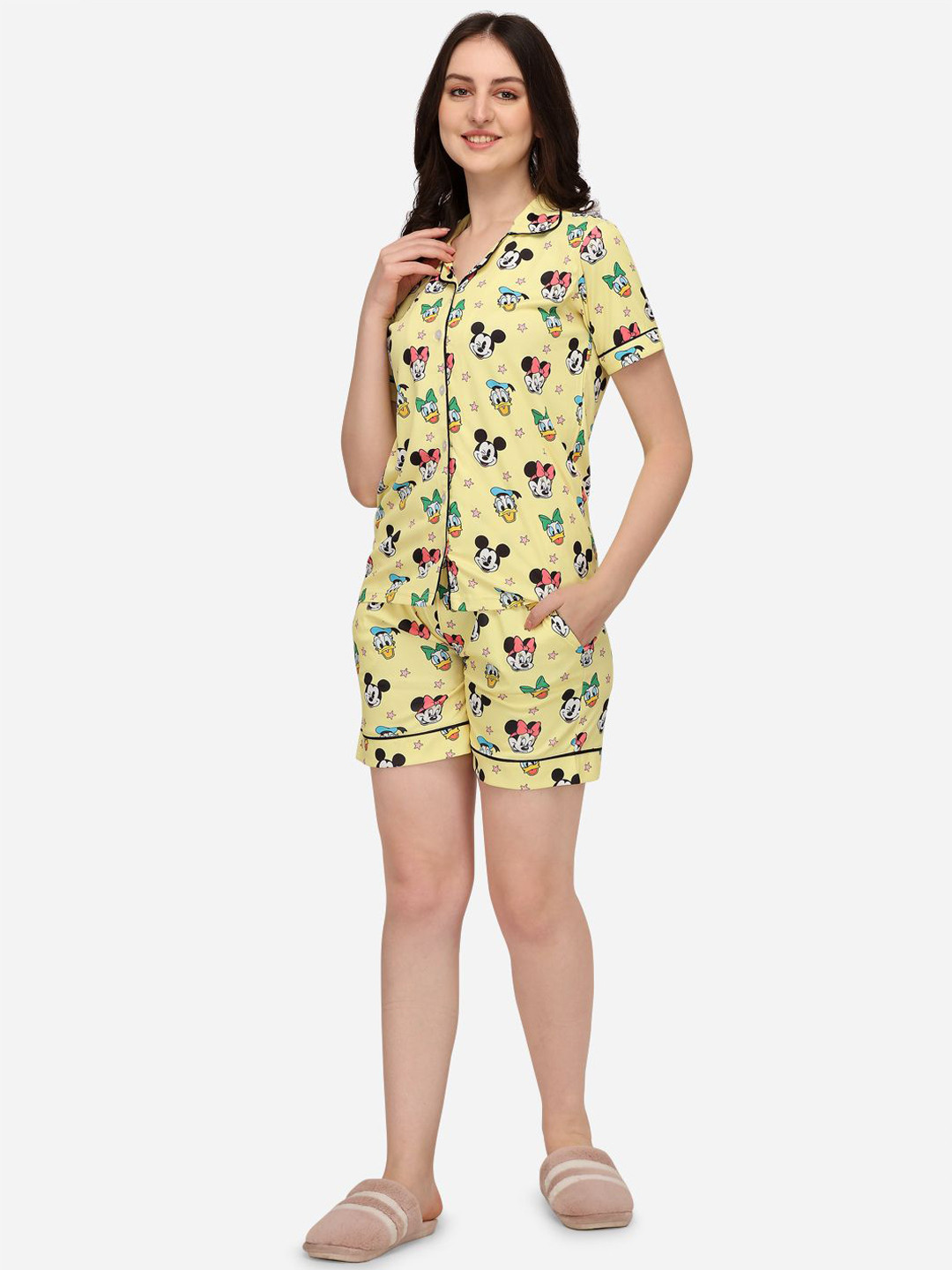 HEERALI FASHION Women Cartoon Characters Printed Night suit