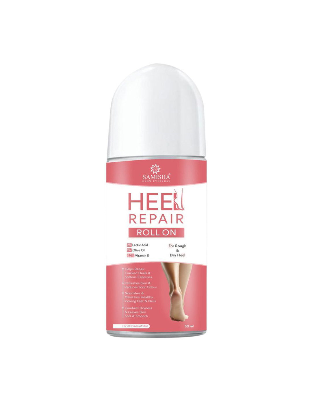 SAMISHA Heel Repair 2% Lactic Acid Foot Roll On - 50 ml