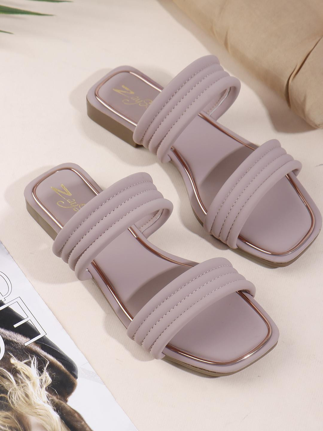 ZAYSOO Women Open Toe Flats
