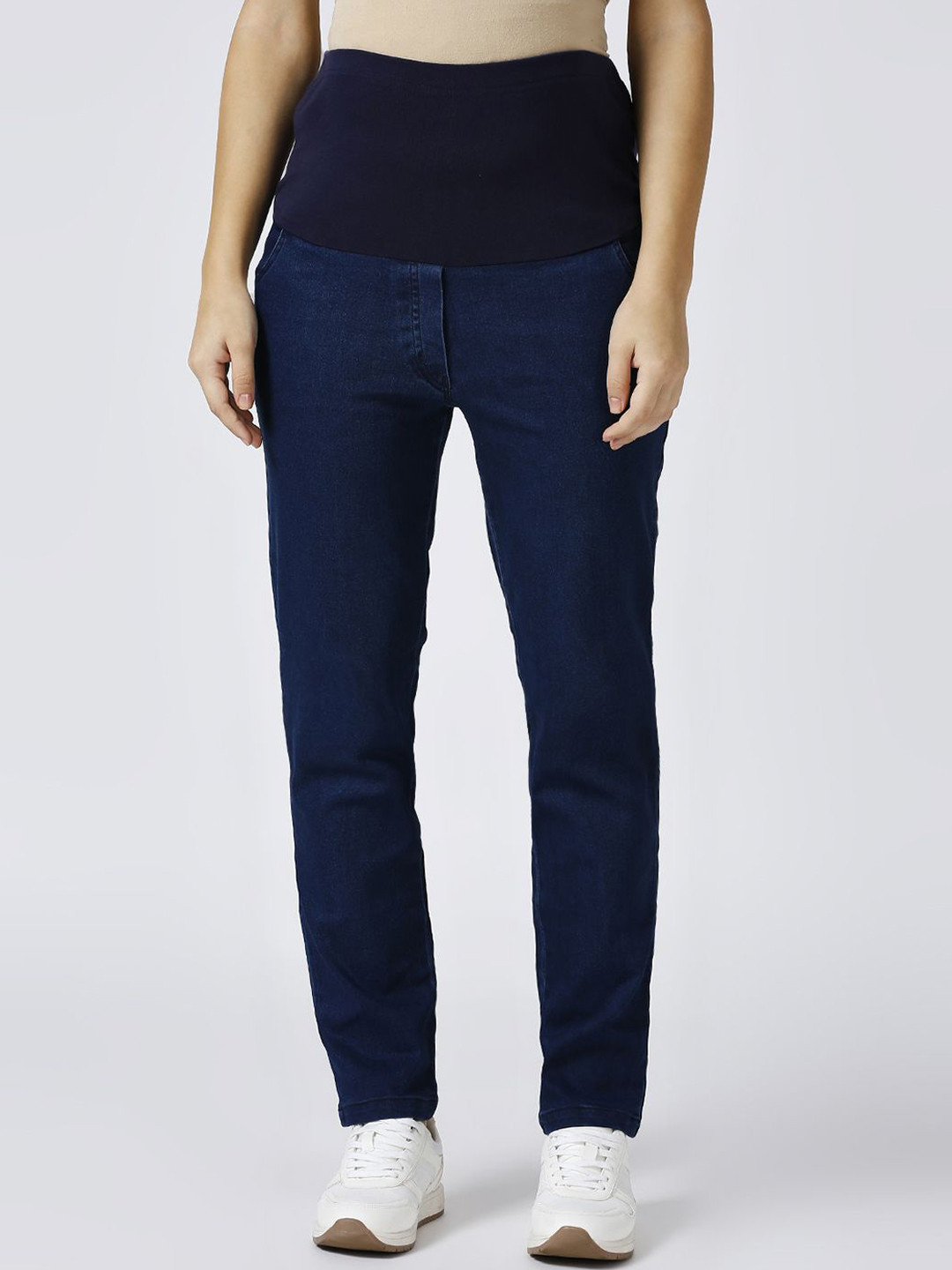 MeeMee Relaxed-Fit Clean Look Maternity Jeans