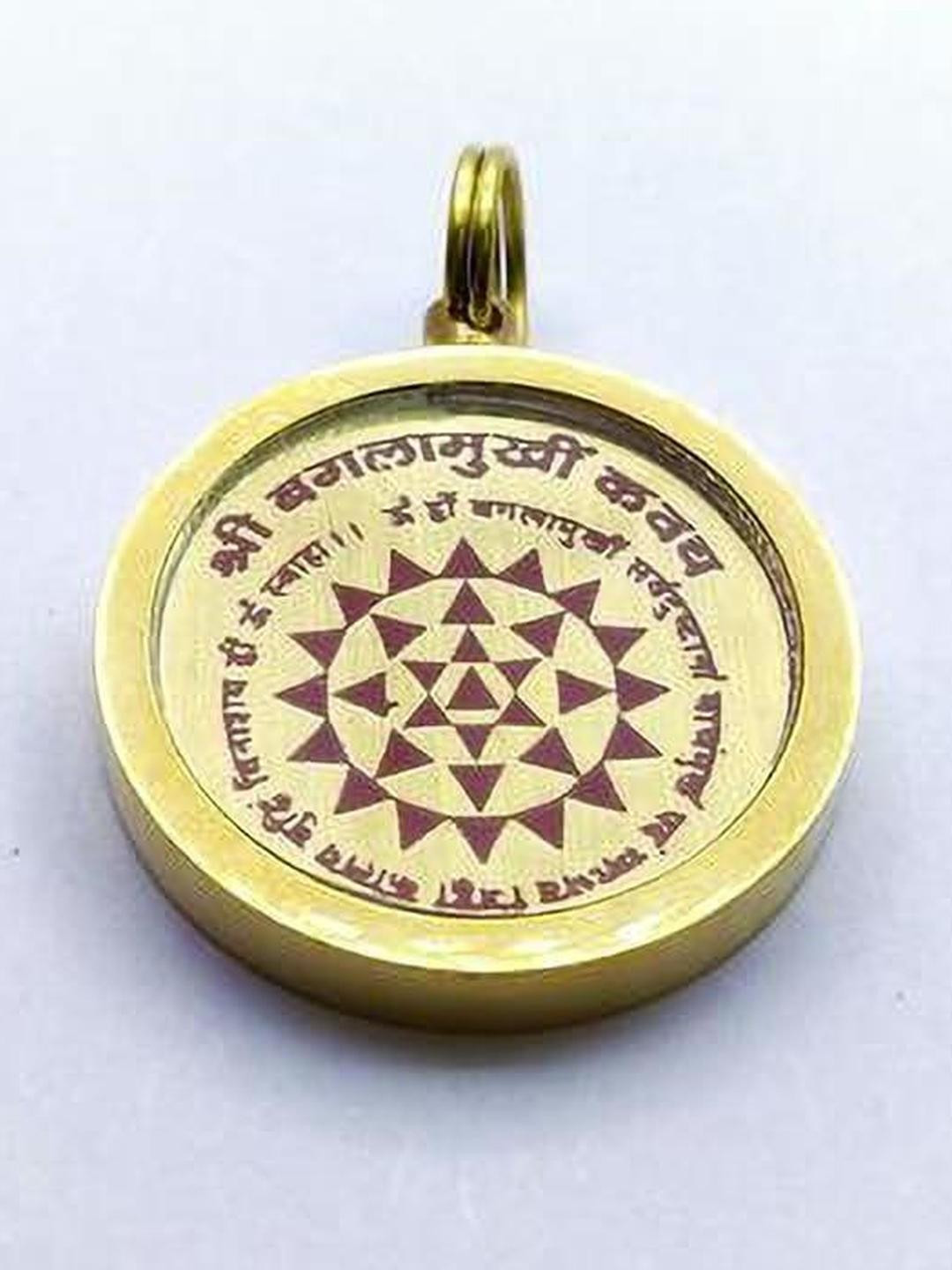 RAVIOUR LIFESTYLE Adults Circular Gold-Plated Pendant