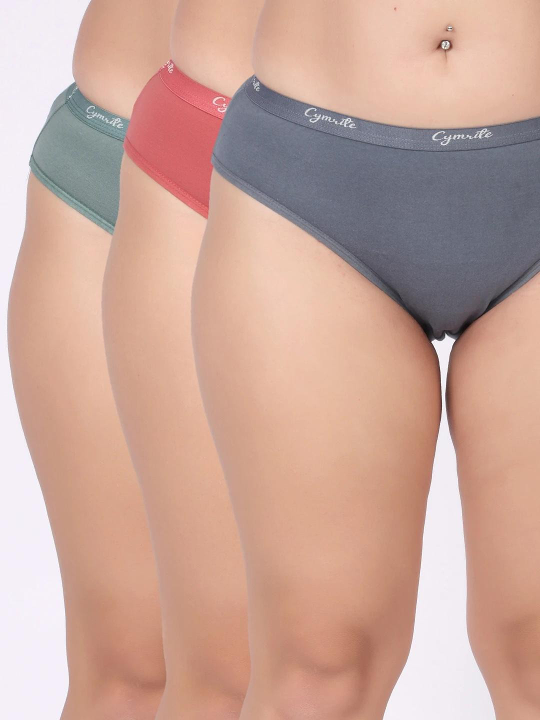 CYMRITE Women  Briefs multi pack set of 3