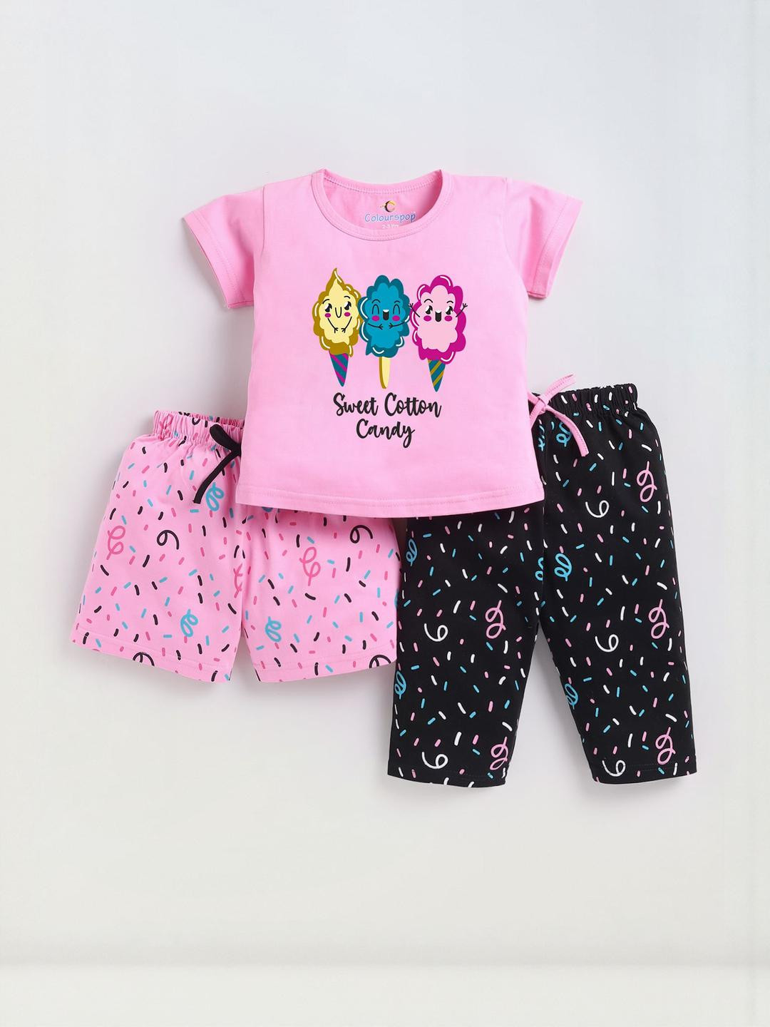 Colourspop Girls Pink Clothing Set