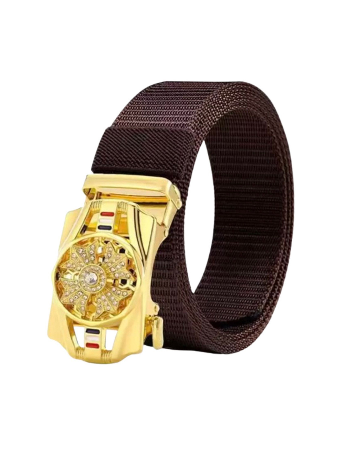 Niddleman Men Embelished Belt With Slider Buckle Closure