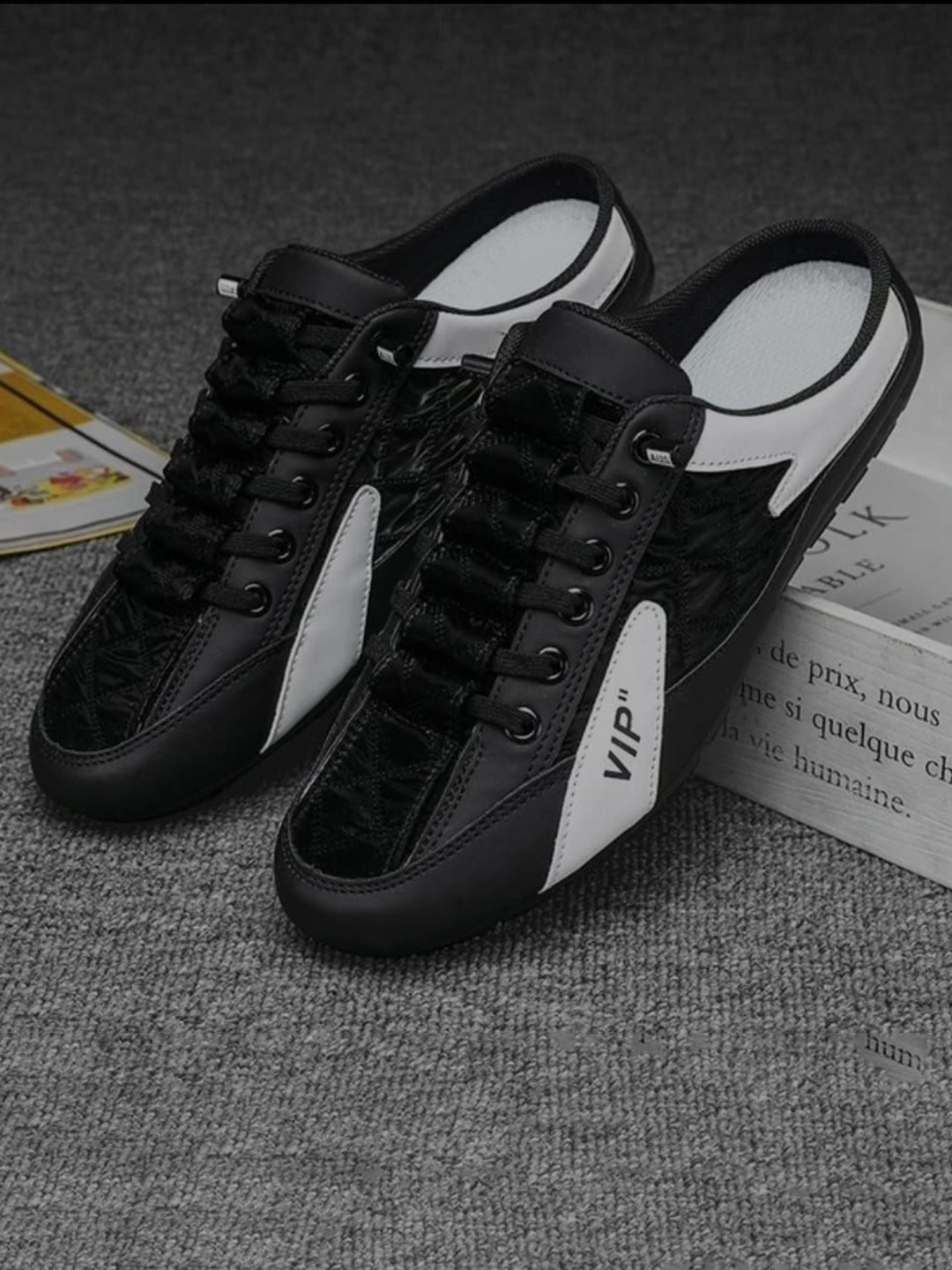 blue pop Men Slip-On Half Casual Sneakers