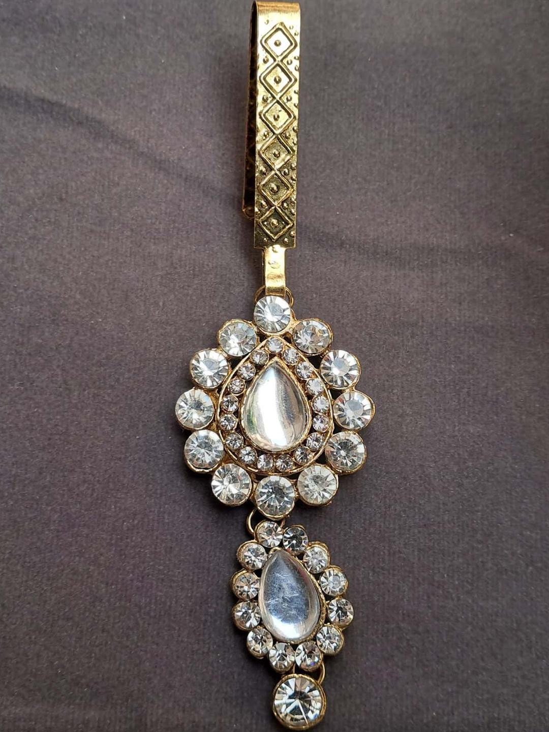 Vidhya Kangan Artificial Stones Studded Waist Chain Saree Accessories