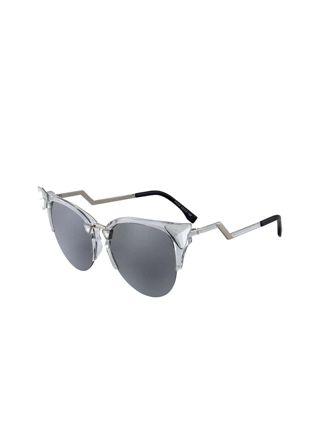 AUGEN Unisex Cateye Sunglasses with UV Protected Lens SG-13-Silver-Black
