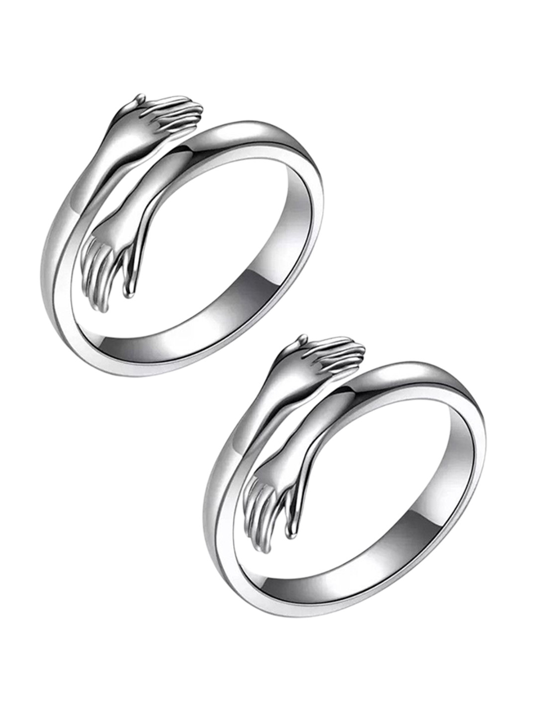 Ringzinnie Hug-Shaped Adjustable Finger Ring