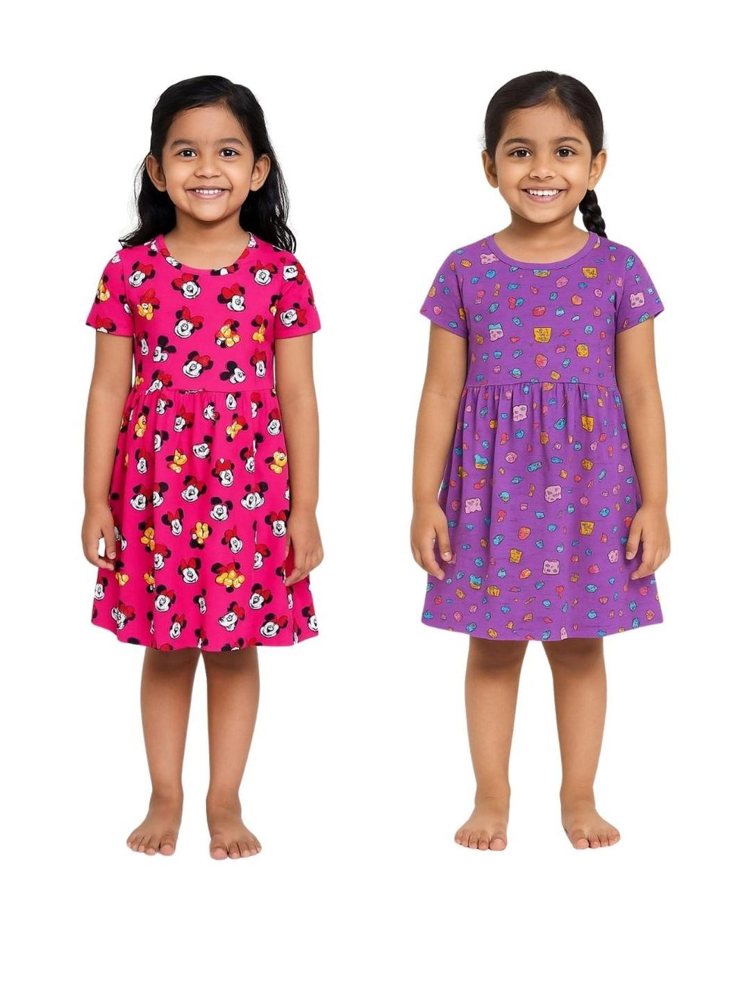 Veecap Girls Pink&Purple Dresses