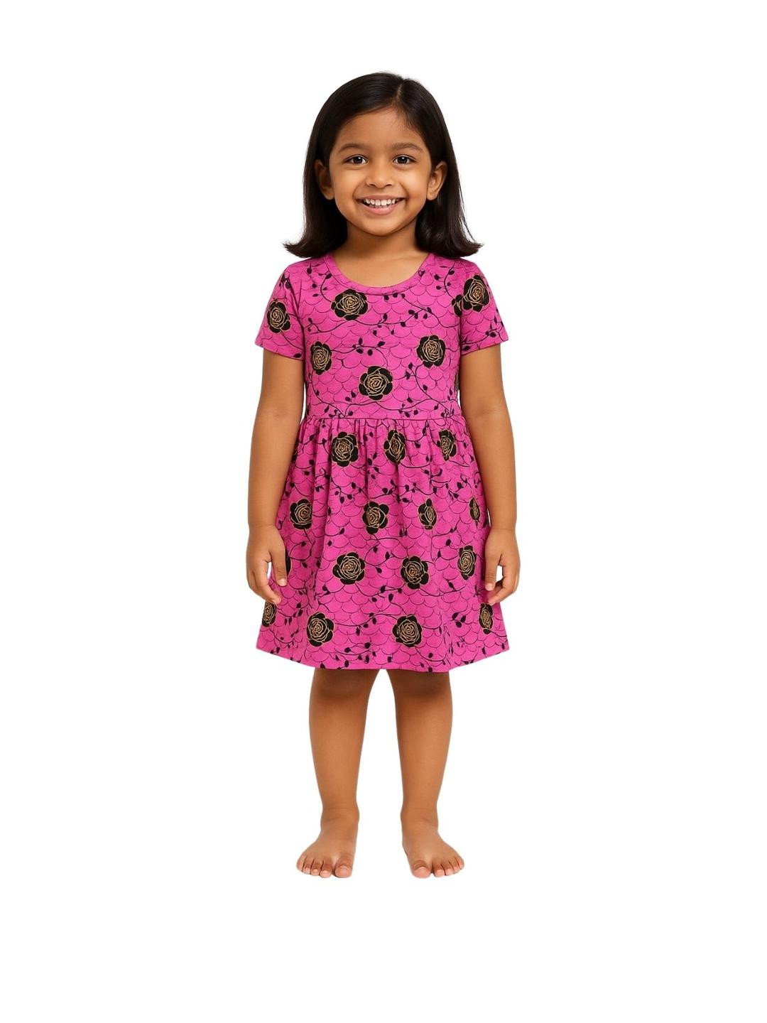 Veecap Girls Floral Printed Dresses
